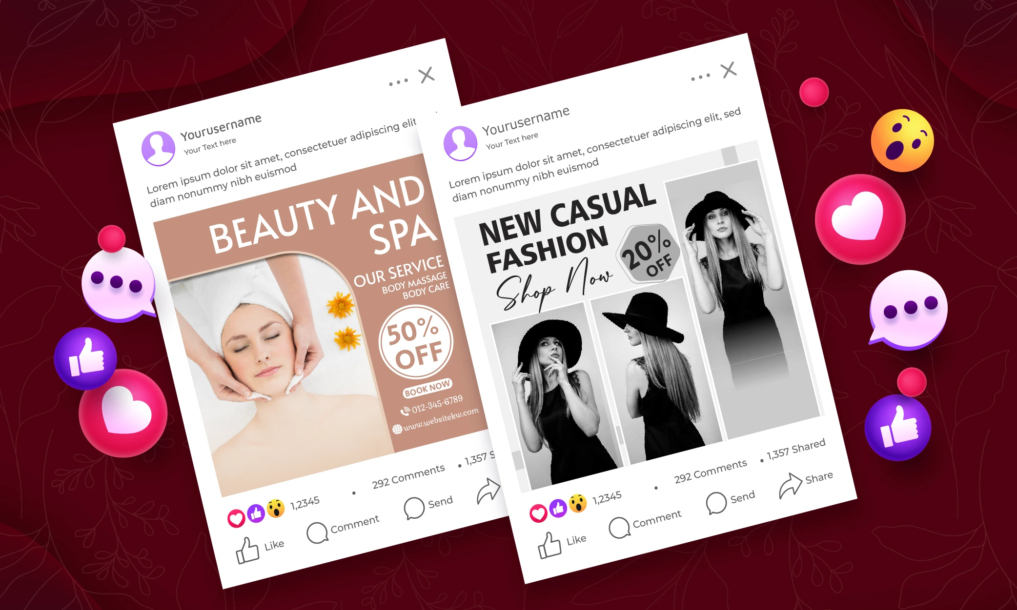Aesthetic Facebook Post Maker—Quick, Stylish & Ready to Use